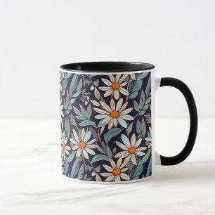 Blühende Camomiles - Modernes Blumenmuster-Design Tasse