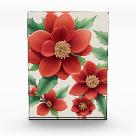 Blühende Elegance 3D Blume Wohngestaltung Fotoblock