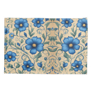 Blühende Eleganz: Blumenmuster-Kissen Kissenbezug