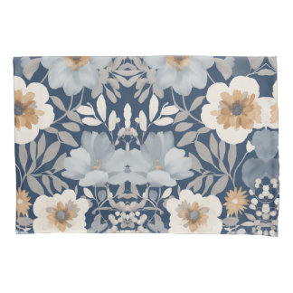 Blühende Eleganz: Blumenmuster-Kissen Kissenbezug