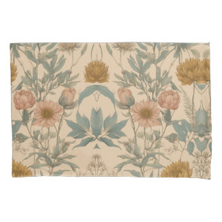 Blühende Eleganz: Blumenmuster-Kissen Kissenbezug