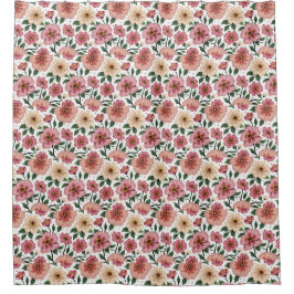 🚿 blühende Eleganz: Eine florale Flucht 🌸 Duschvorhang