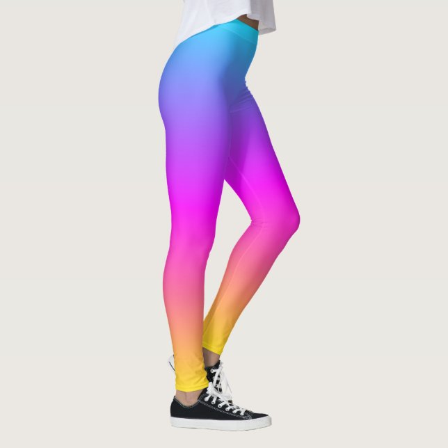 Blühende Farben fröhliche farbenfrohe Damen Mode Leggings (Rechts)