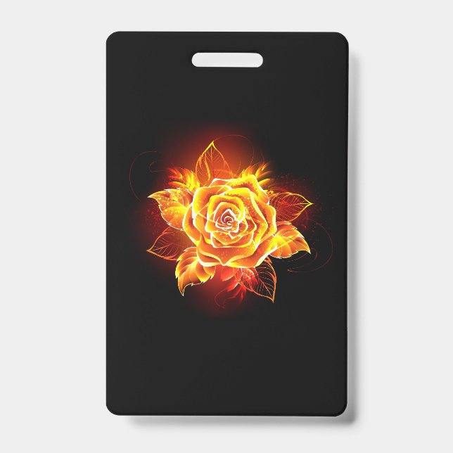 Blühende Feuerrose Ausweis (Vorderseite)