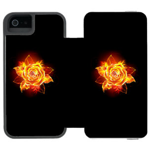 Blühende Feuerrose Incipio Watson™ iPhone 5 Geldbörsen Hülle
