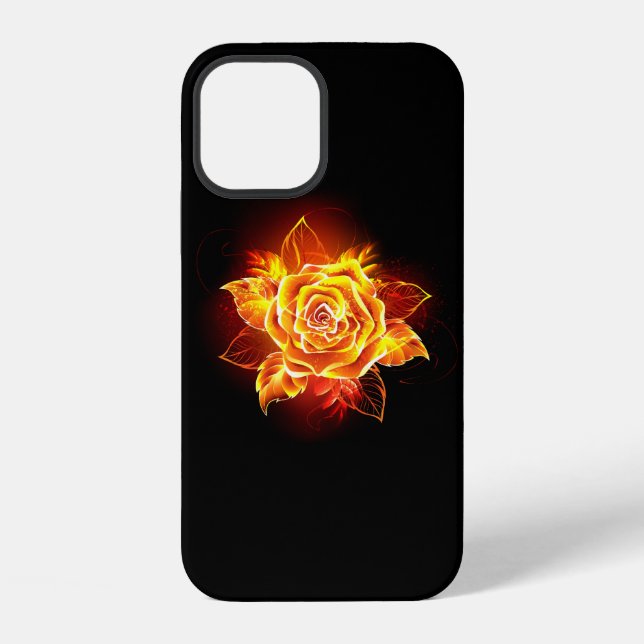 Blühende Feuerrose iPhone 12 Hülle (Rückseite)