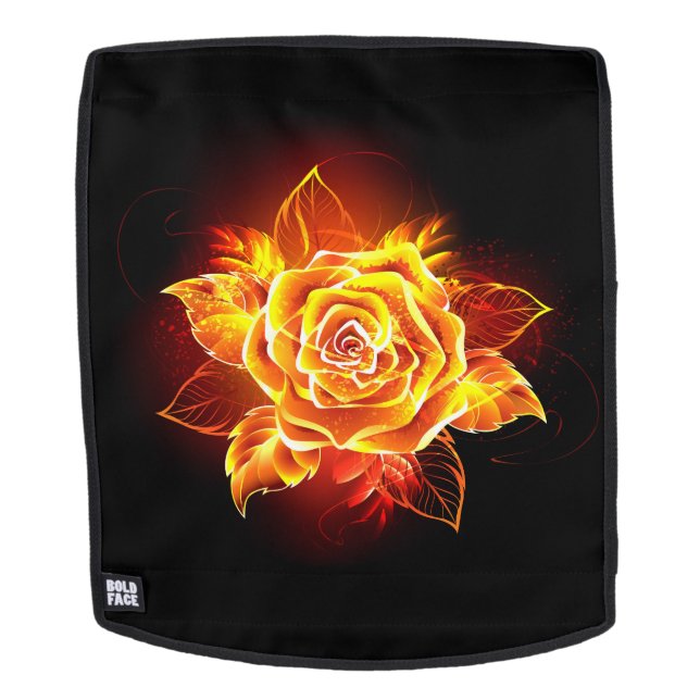 Blühende Feuerrose Rucksack (Abnehmbare Front)