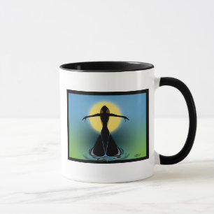 Blühende Frau Tasse