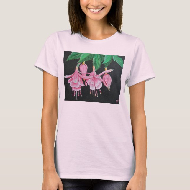 Blühende Fuchsie T-Shirt (Vorderseite)