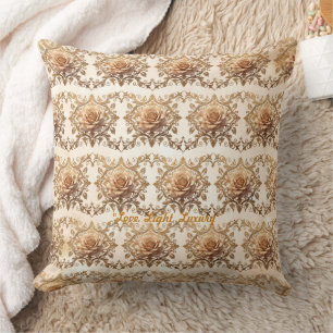 "Blühende Goldene Romantik" Kissen