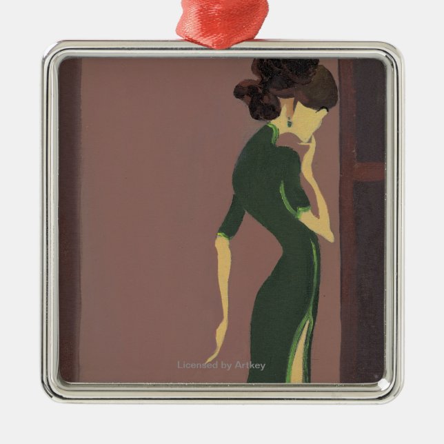 Blühende Jugend No.7 Silbernes Ornament (Vorne)