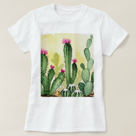 Blühende Kakteen T-Shirt