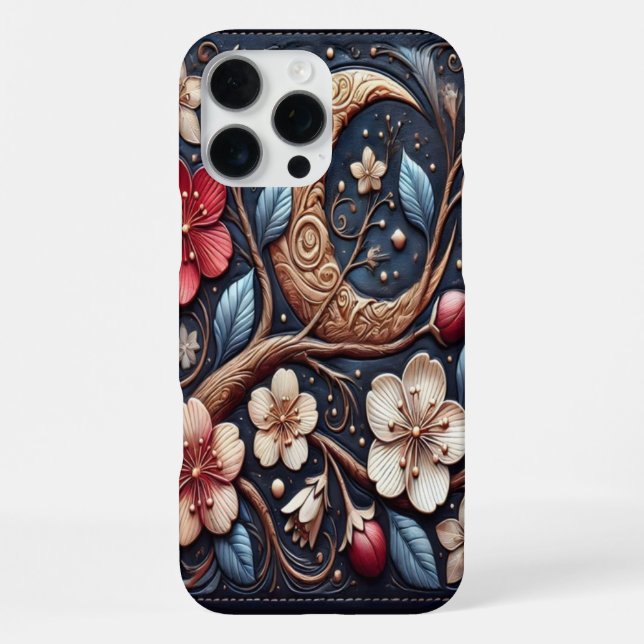 Blühende Kirschbaum-Kunst iPhone 16 Pro Max Hülle (Rückseite)