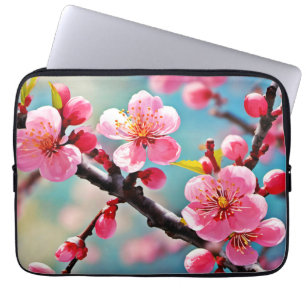 Blühende Kirschblüten im Frühling Laptopschutzhülle