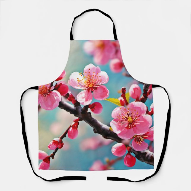 Blühende Kirschblüten im Frühling Schürze (Vorderseite)