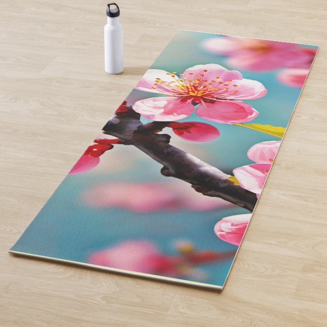 Blühende Kirschblüten im Frühling Yogamatte (Beispiel)
