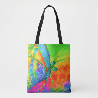 Blühende Kunst - Schmetterling EINKAUFEN mit Tasche