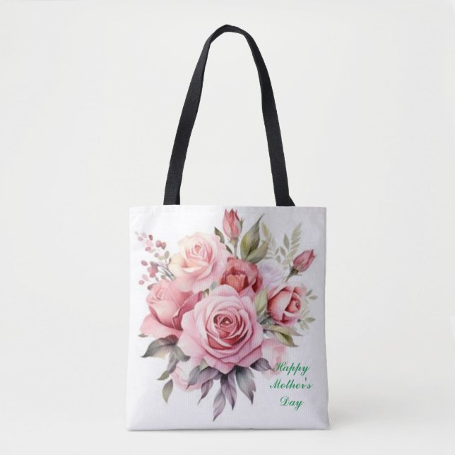 Blühende Liebe: Mama LieblingsblütenTasche Tasche (Vorderseite)