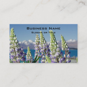 Blühende Lupine Naturlandschaft Visitenkarte
