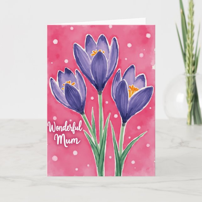 Blühende Muttertag Blumenkarte Karte (Vorderseite)