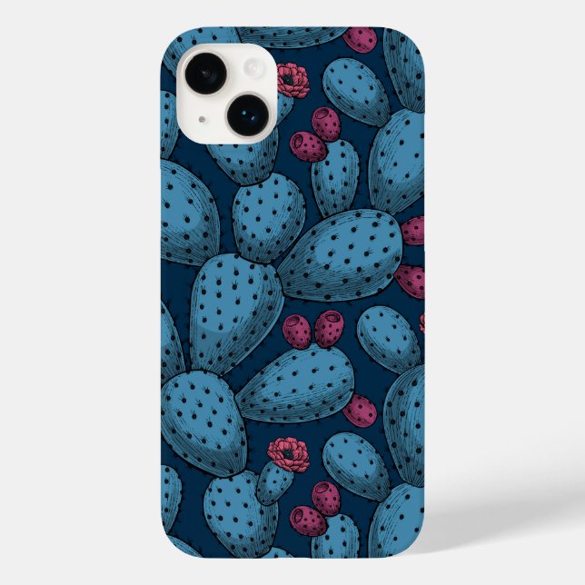 Blühende Opuntia Case-Mate iPhone 14 Plus Hülle (Rückseite)