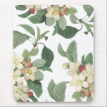 Blühende Pearl White Summer Floral Botanical Mousepad<br><div class="desc">Blühende Pearl White Summer Floral Botanical</div>