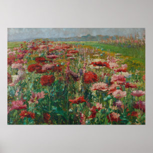 Blühende Poppies - Olga Wisinger-Florian Poster