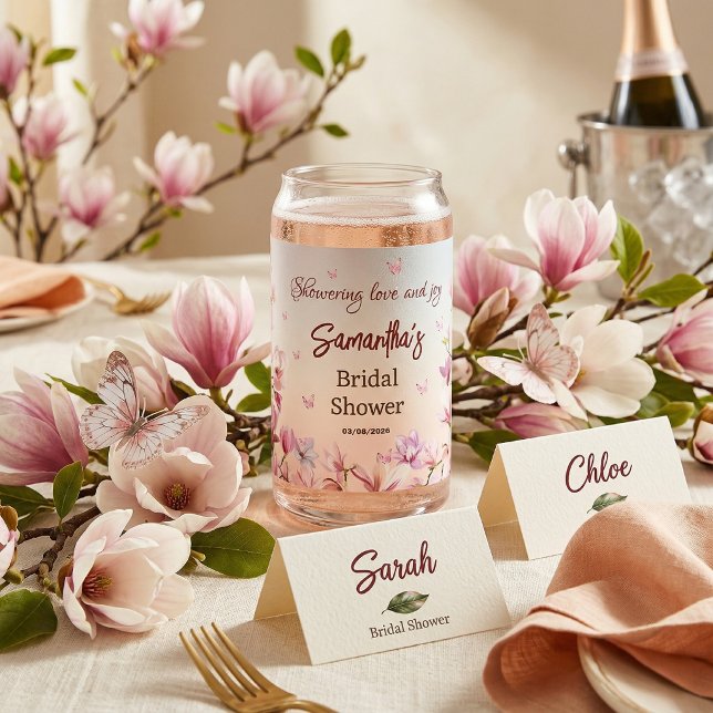 Blühende Romantik - Brautparty Dosenglas (Von Creator hochgeladen)