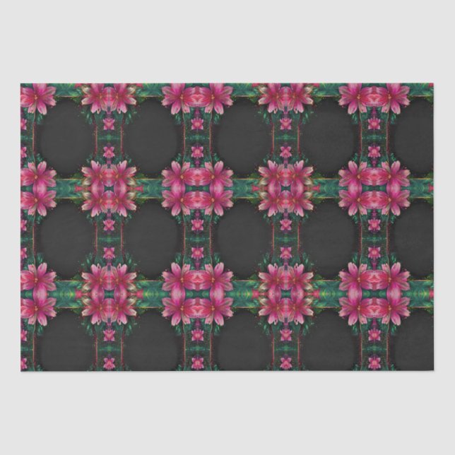Blühende Romantik: Ein Blumenthema Seidenpapier (Vorderseite)