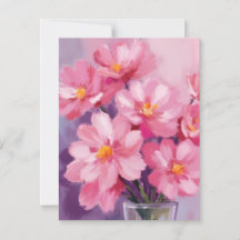 Blühende rosa Blütenblätter | Blumenmalerei Aquare