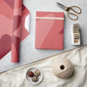 Blühende Rosa Geschenkpapier