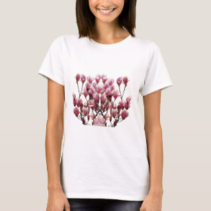 Blühende rosa Magnolias-Frühlingsstimmung in der B T-Shirt