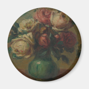 Blühende Rose in einer Vase von Pierre Renoir Clas Magnet