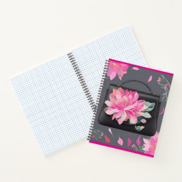 Blühende Rose KI-Kunst Notizbuch