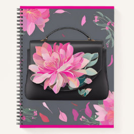 Blühende Rose KI-Kunst Notizbuch