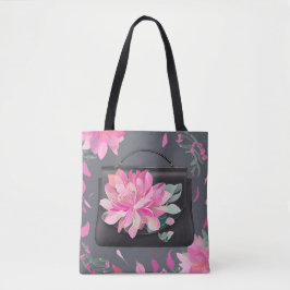 Blühende Rose KI-Kunst Tasche