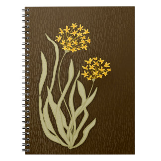 Blühende Schnittlauch Botanischer Blumenjournal Notizblock