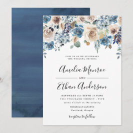 Blühende Schönheit | Einladung zur Blumenhochzeit