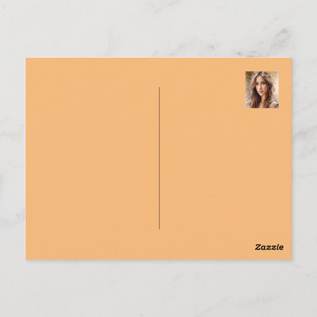 Blühende Schönheit Postkarte (Rückseite)