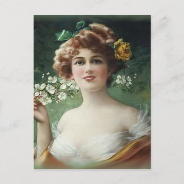 Blühende Schönheit Postkarte (Vorderseite)