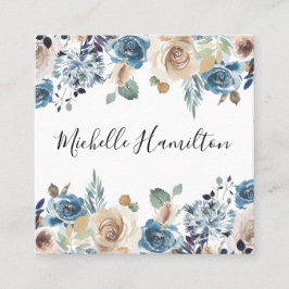 Blühende Schönheit | Quadratische Visitenkarte