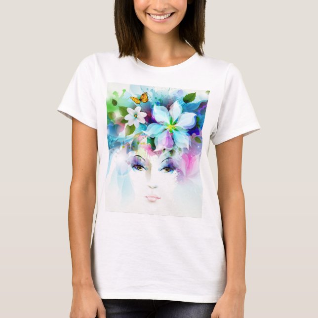Blühende Schönheit T-Shirt (Vorderseite)