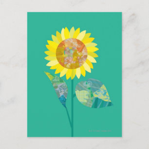 Blühende Sonnenblumen Postkarte
