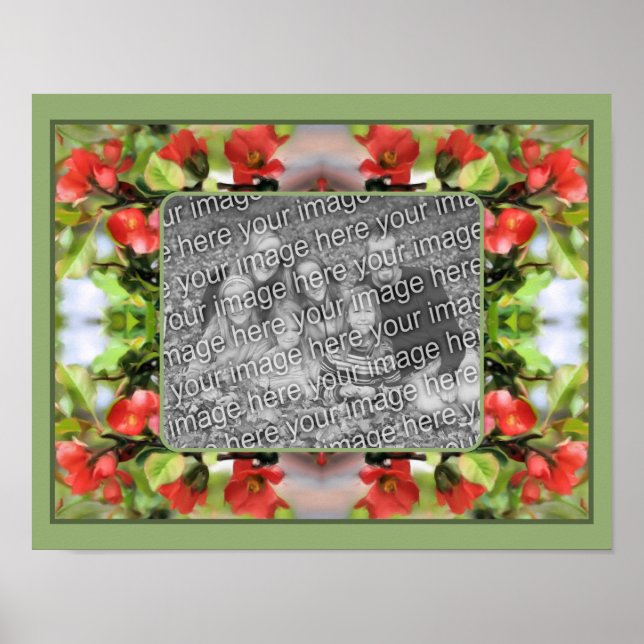 Blühende Stille Blüten schaffen Ihr eigenes Foto Poster (Vorne)