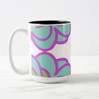 Blühende Sukkulente Kaffeepause Tasse