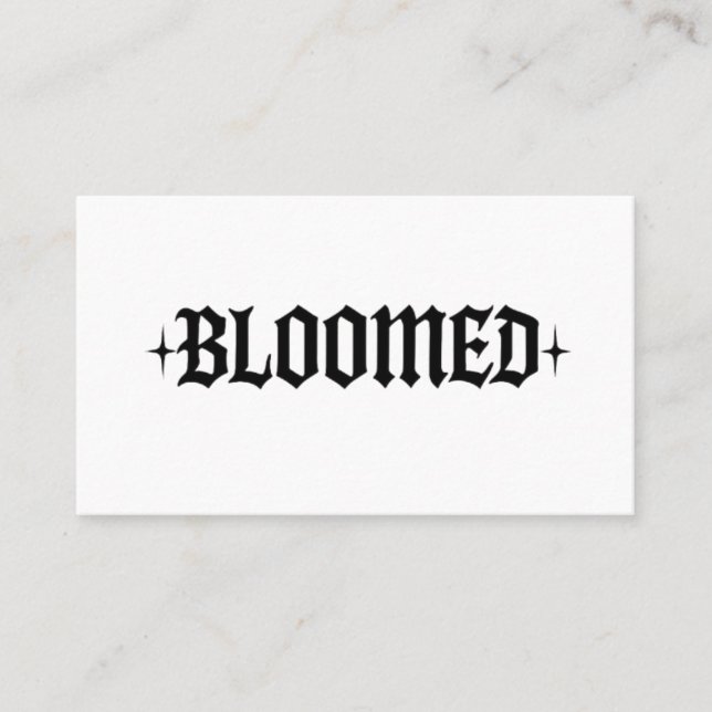 Blühende Visitenkarte (Vorderseite)