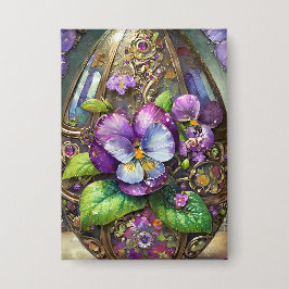 Blühende Vögel Foot Violets Wildblumen Ostereier Button