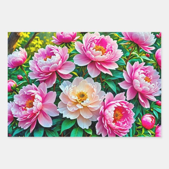 Blühende Volkswirtschaften Geschenkpapier Set (Vorderseite)