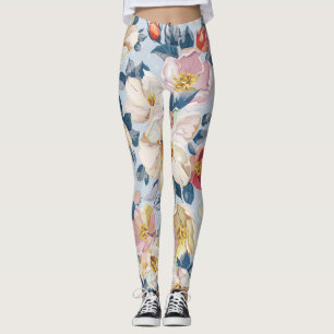 Blühender Apfelbaum, elegantes Muster. Leggings