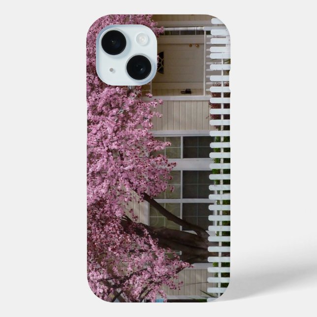 Blühender Baum in den Vorstädten Case-Mate iPhone Hülle (Rückseite)